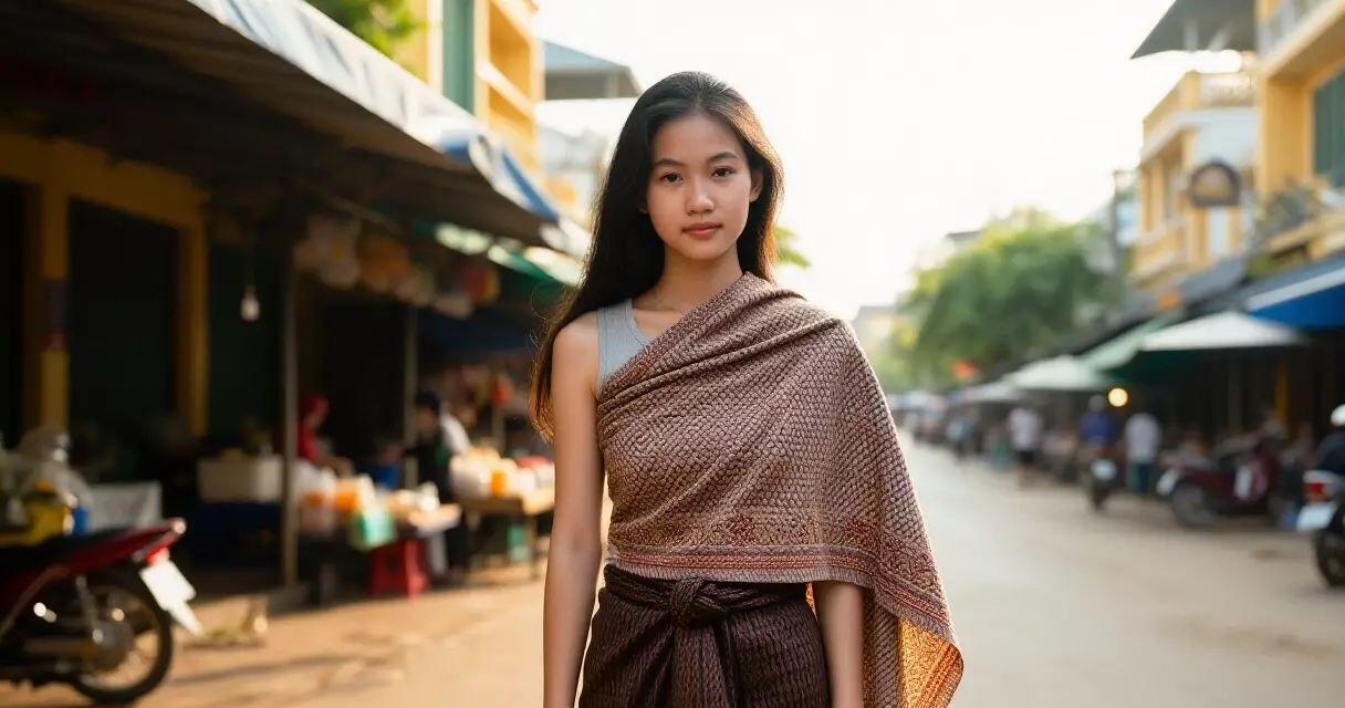 ស្ទីល ក្រមា ខ្មែរ ផ្សំ ជាមួយ streetwear ទំនើប នៅ ភ្នំពេញ