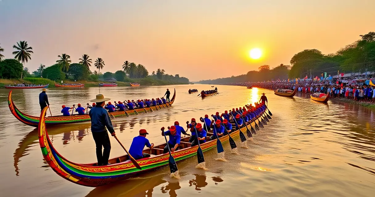 ការប្រណាំងទូកប្រពៃណីខ្មែរ ក្នុងបុណ្យអុំទូក