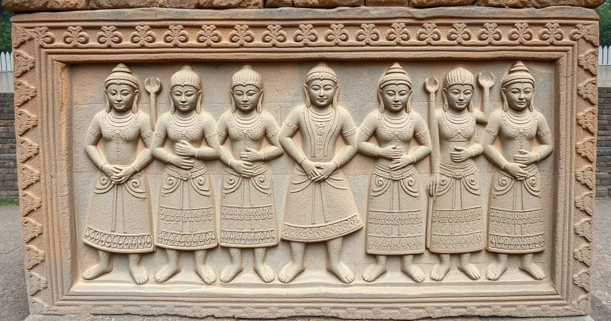 ចម្លាក់ថ្មបុរាណខ្មែរបង្ហាញពីលំនាំសម្លៀកបំពាក់ប្រពៃណី