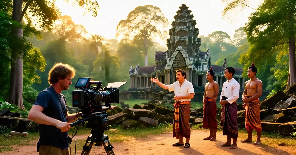 ក្រុមថតភាពយន្តខ្មែរបង្ហាញការថតក្បែរប្រាសាទបុរាណ ២០២៦