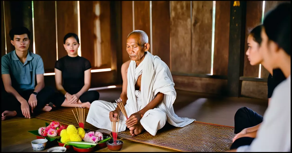 អាចារ្យខ្មែរក្នុងពិធីសាសនាជនបទ